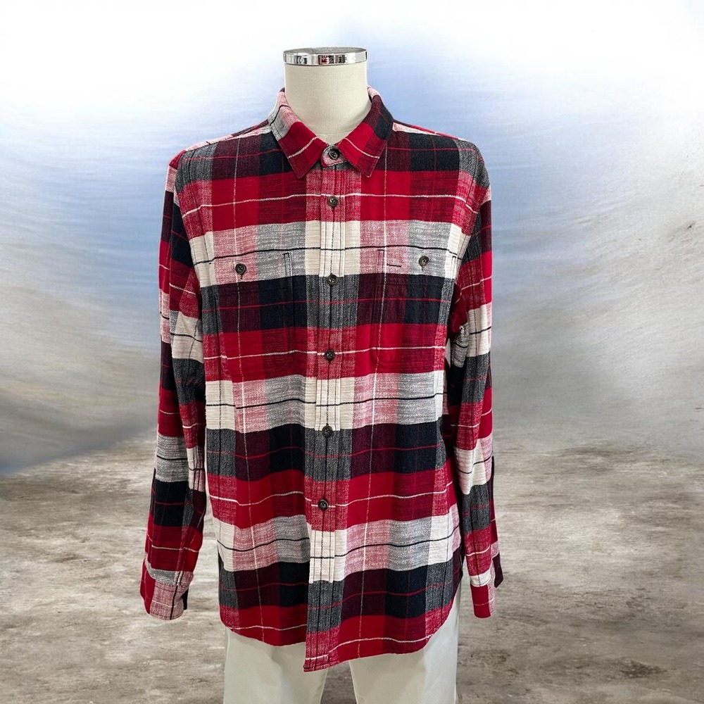 Roots Canada Flannel Shirt Mens XL Plaid Fall Cozy Cabincore Grandpacore Core‎
